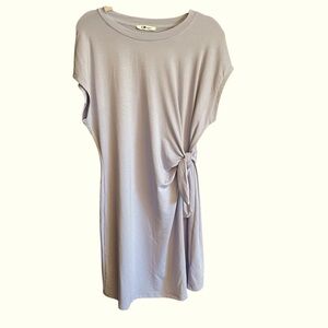 Cable & Gauge Sport Casual T-Shirt Dress-Very Soft-Size Medium-Waist Knot